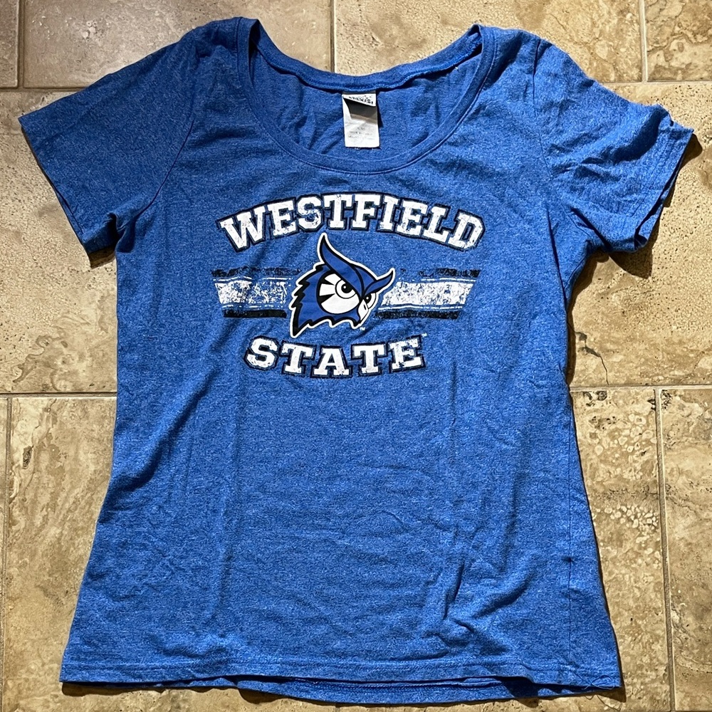 Westfield State Women's Blue Short Sleeve Tee